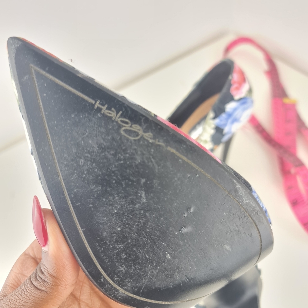 Halogen Floral Pointed Toe Stiletto Heels Size 9.5M Pumps - Picture 15 of 15